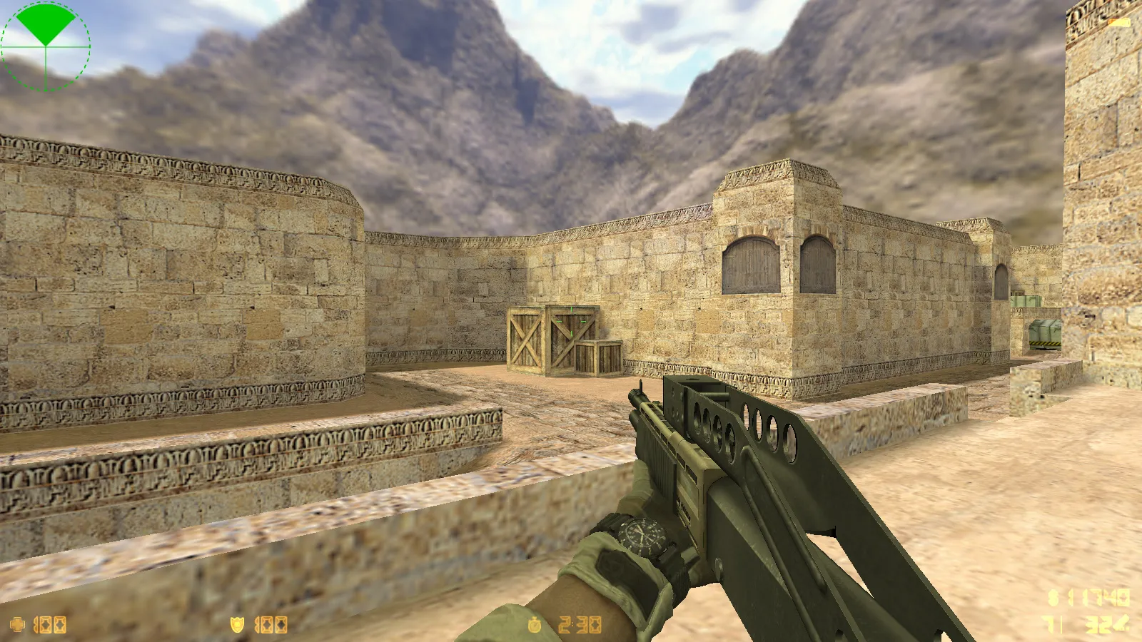 Скриншот  CS 1.6 Battery: сборка с 8 апгрейдами, v_/p_/w_ оружием, звуками, графикой меню и чистым конфигом