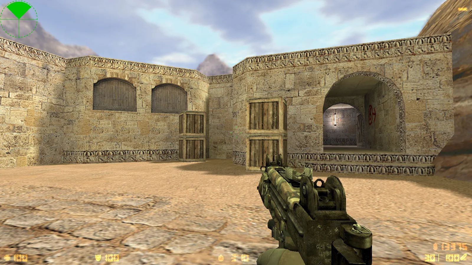 Скриншот  CS 1.6 Battery: сборка с 8 апгрейдами, v_/p_/w_ оружием, звуками, графикой меню и чистым конфигом