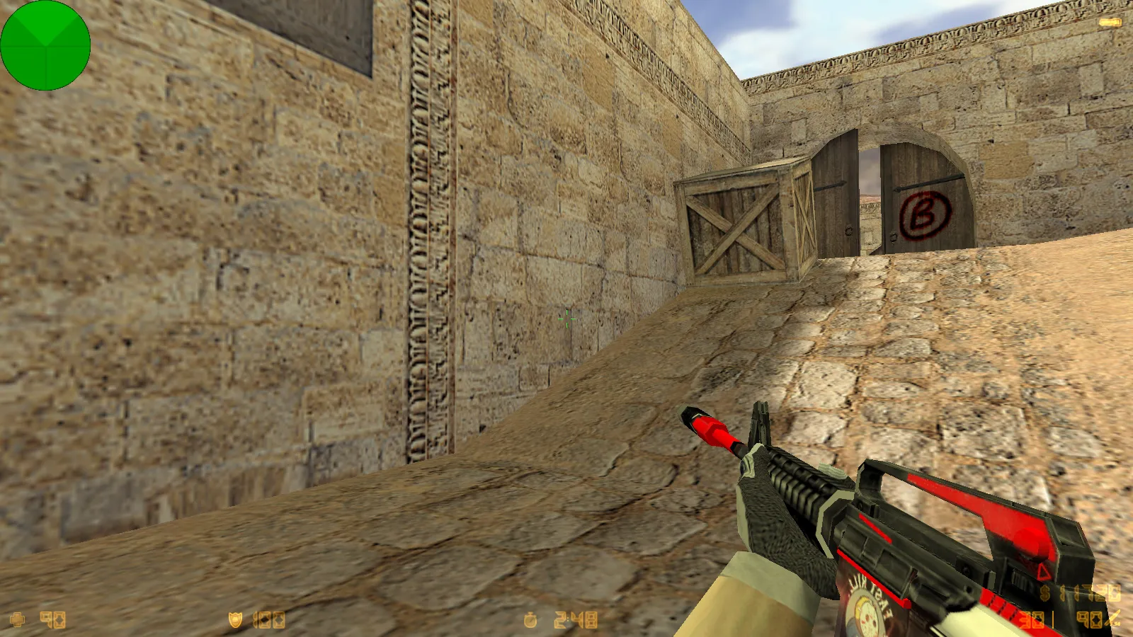 Скриншот CS 1.6 от Bavzee: блогерская сборка с 8 апгрейдами, скинами, музыкой и оптимизированным конфигом