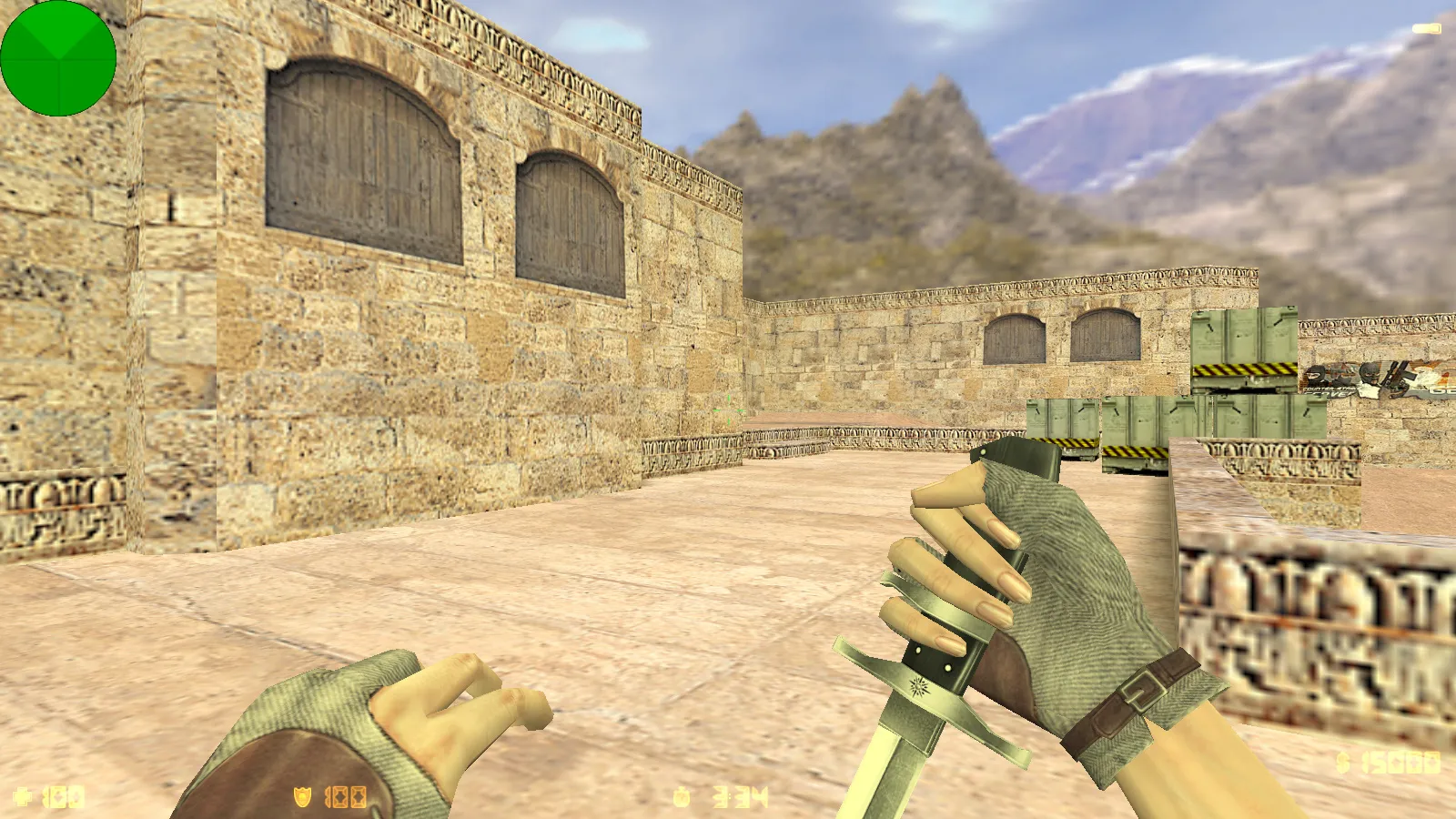 Скриншот CS 1.6 Beauty-Strike: графика, скины, женские руки, меню в темно-синих тонах и оптимизированный конфиг