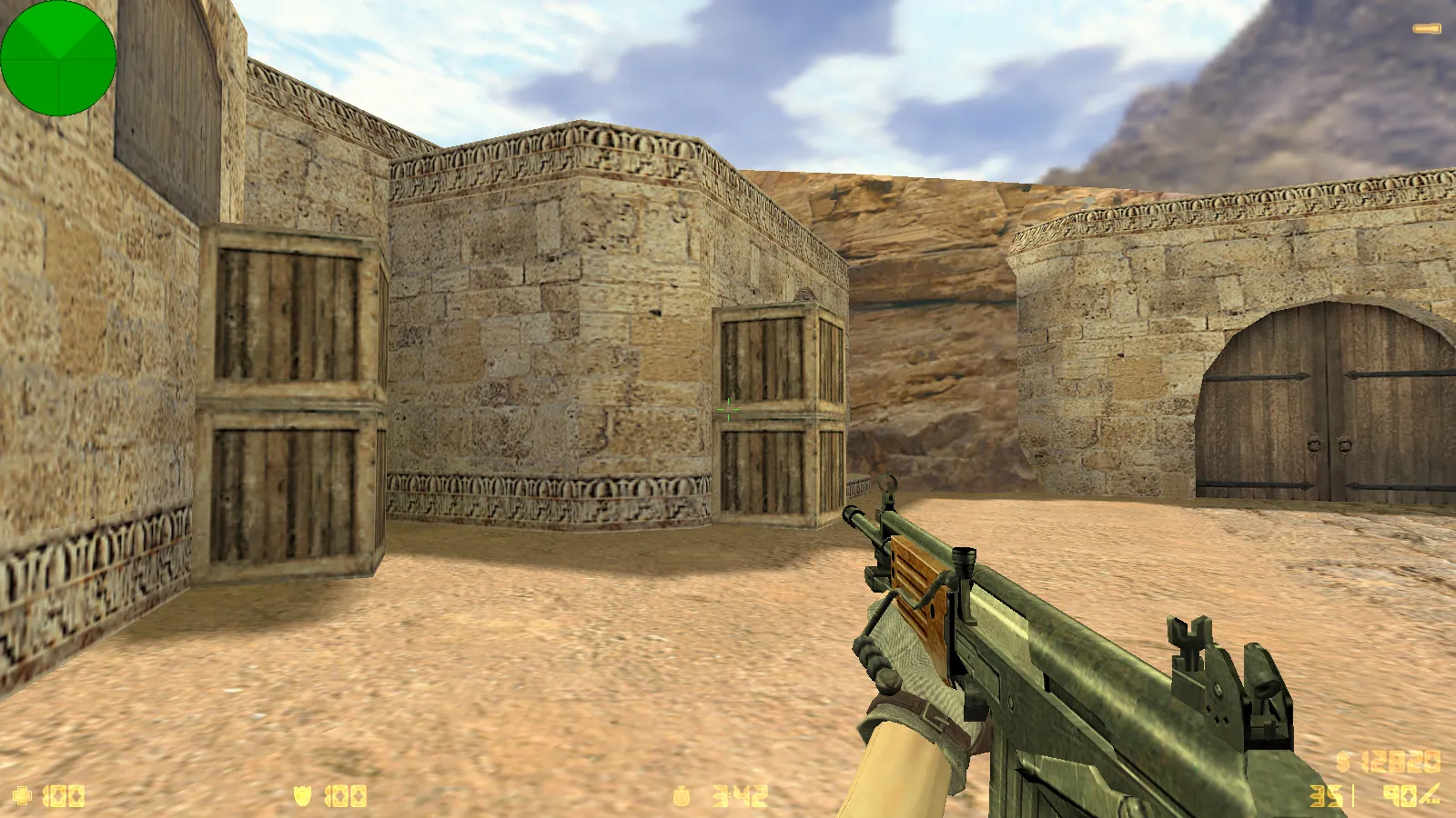 Скриншот  CS 1.6 Beauty-Strike: графика, скины, женские руки, меню в темно-синих тонах и оптимизированный конфиг