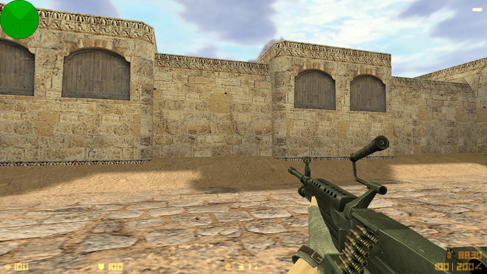 Скриншот  CS 1.6 Beauty-Strike: графика, скины, женские руки, меню в темно-синих тонах и оптимизированный конфиг