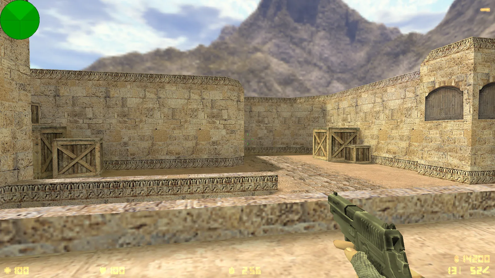 Скриншот  CS 1.6 Beauty-Strike: графика, скины, женские руки, меню в темно-синих тонах и оптимизированный конфиг