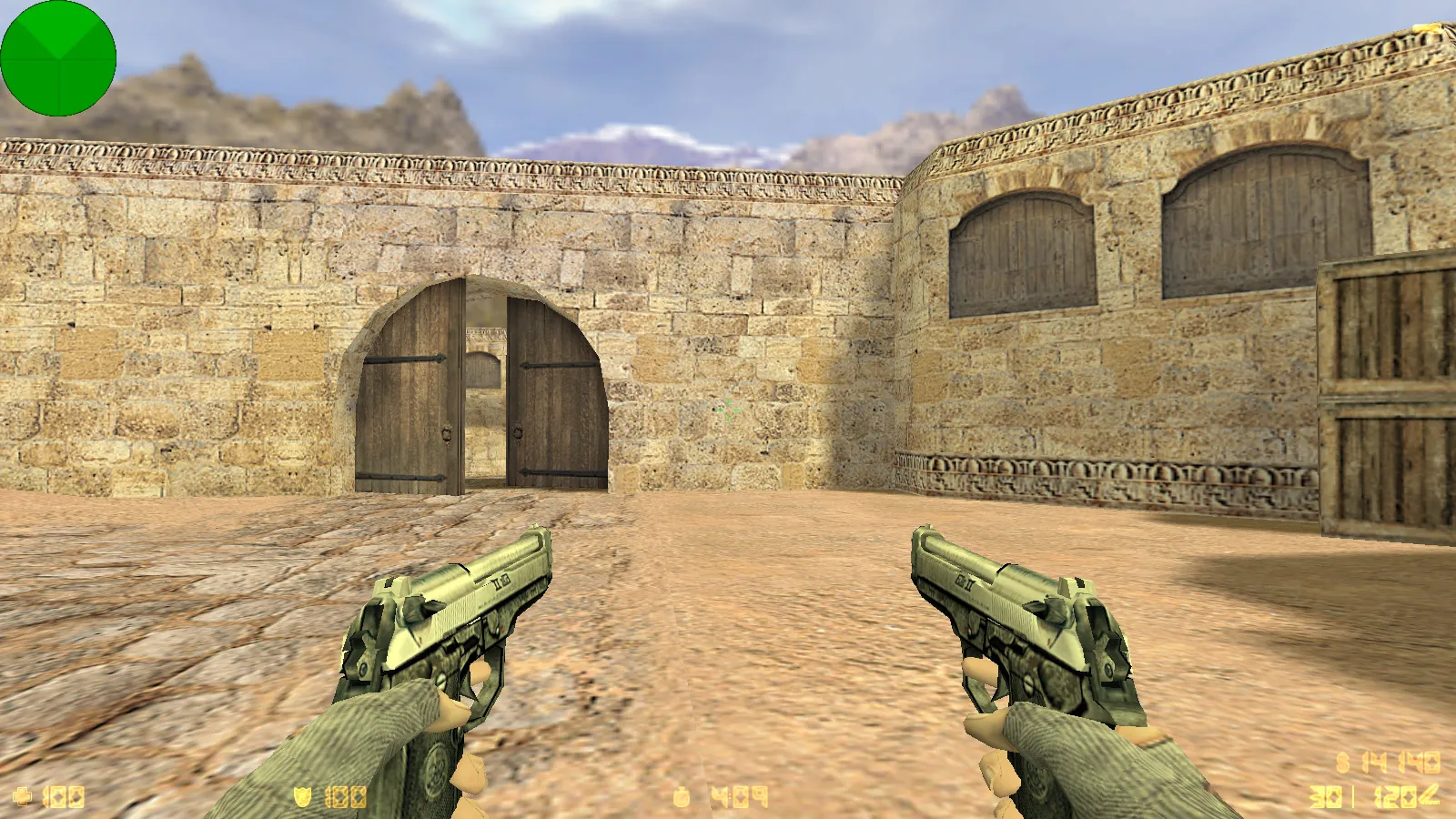 Скриншот  CS 1.6 Beauty-Strike: графика, скины, женские руки, меню в темно-синих тонах и оптимизированный конфиг