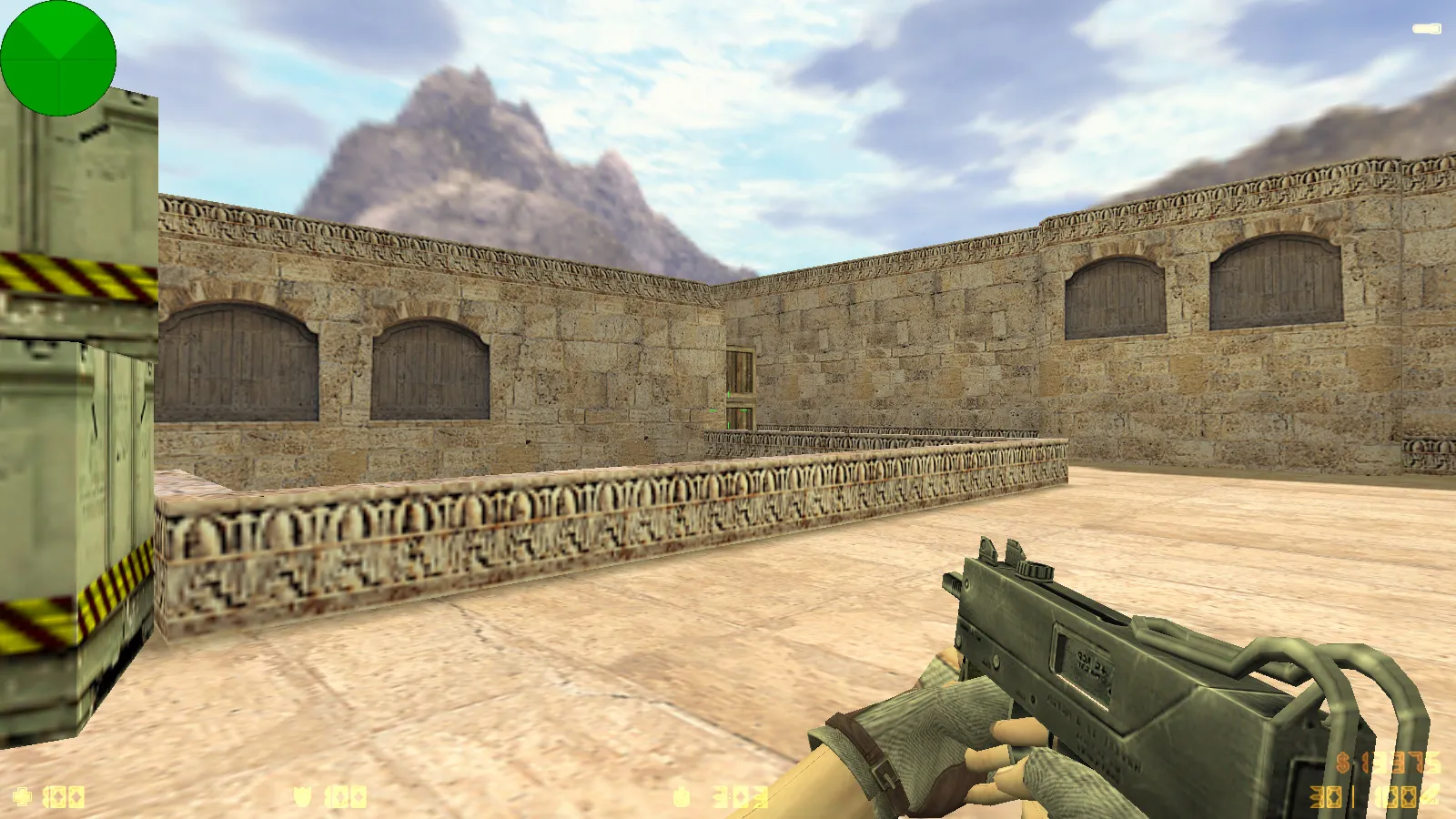 Скриншот  CS 1.6 Beauty-Strike: графика, скины, женские руки, меню в темно-синих тонах и оптимизированный конфиг