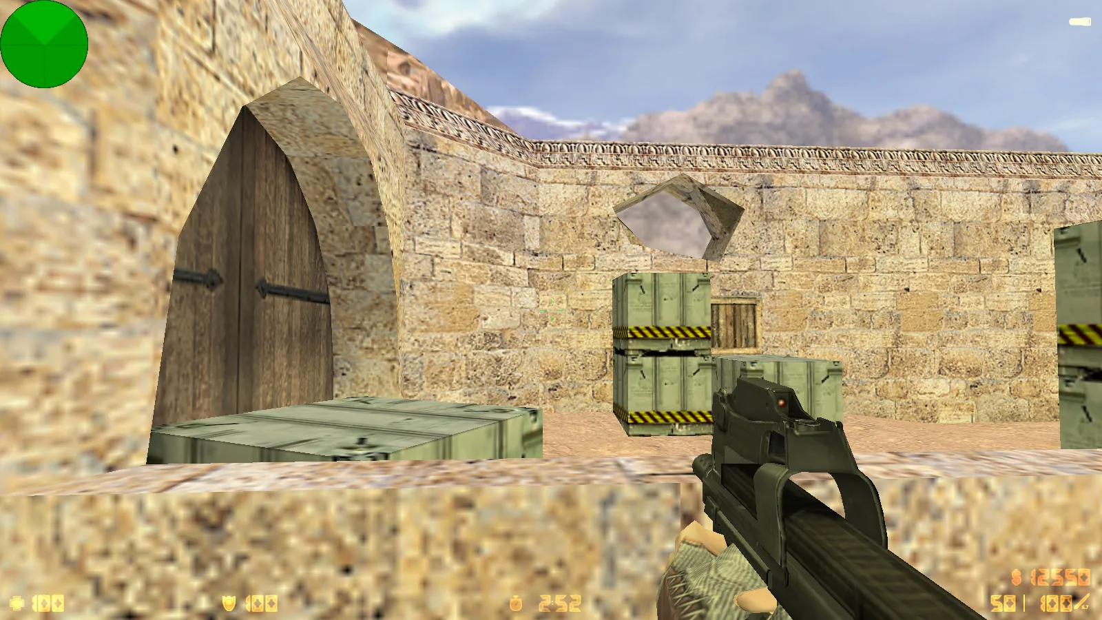 Скриншот  CS 1.6 Beauty-Strike: графика, скины, женские руки, меню в темно-синих тонах и оптимизированный конфиг