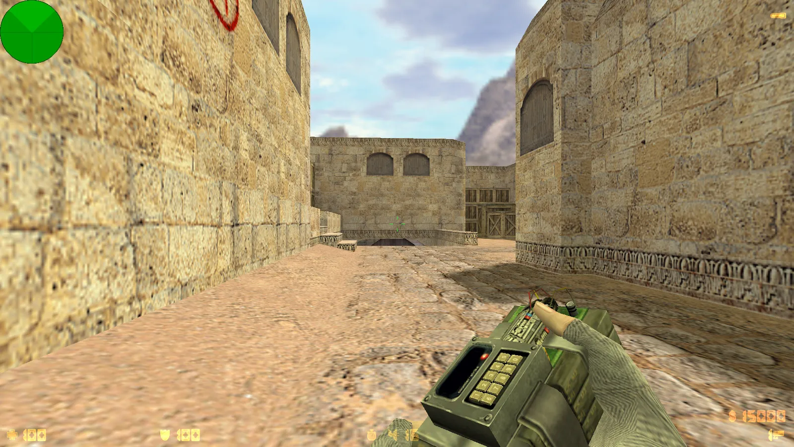 Скриншот  CS 1.6 Beauty-Strike: графика, скины, женские руки, меню в темно-синих тонах и оптимизированный конфиг