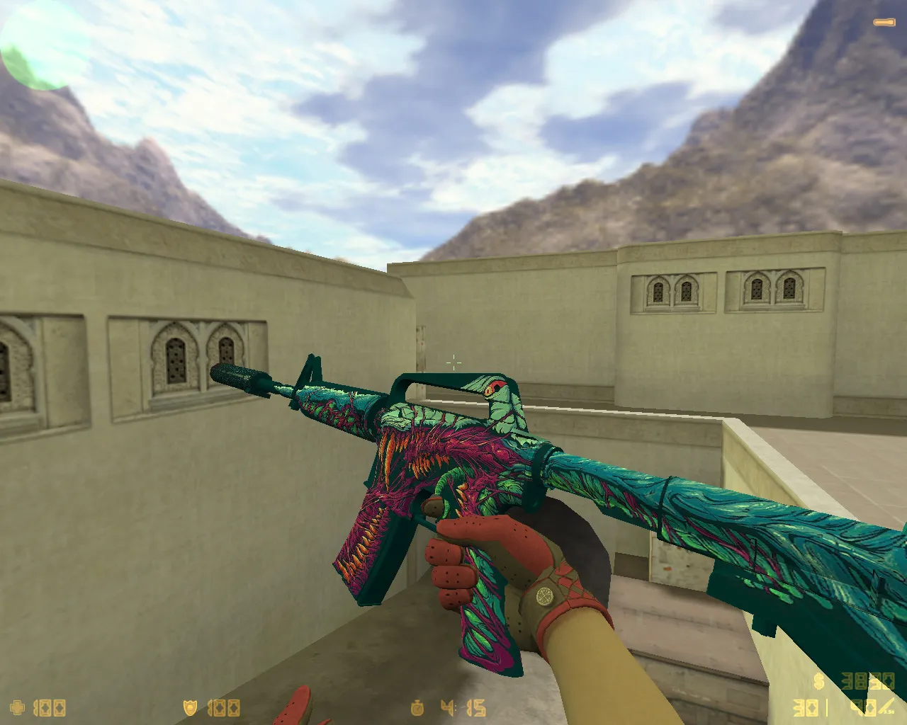 Скриншот  CS 1.6 Black Meat: 27 скинов, темное меню, графика и звуки, оптимизированный config.cfg для FPS