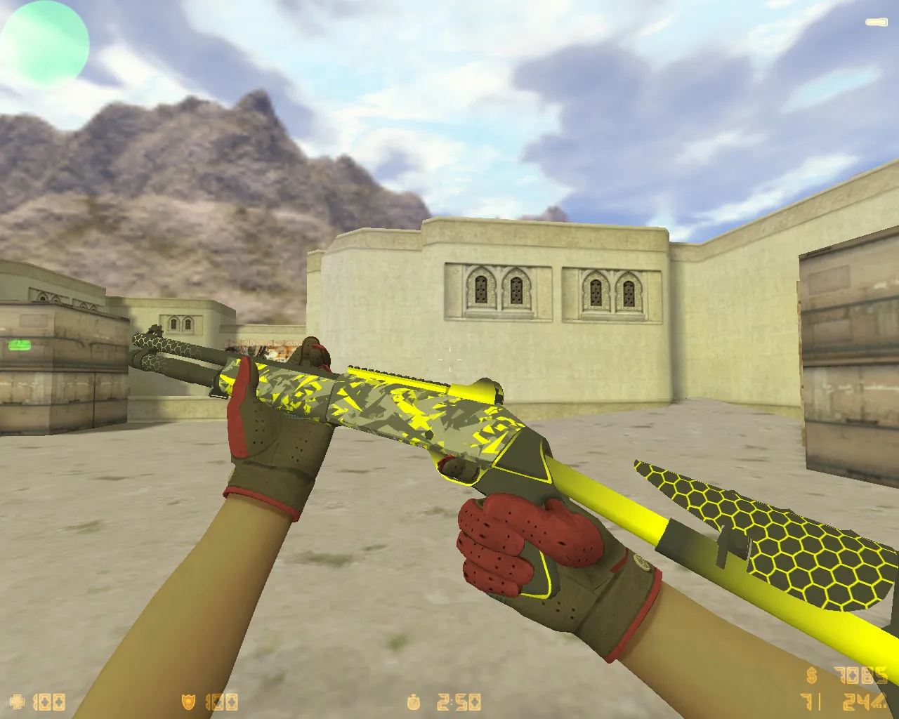 Скриншот  CS 1.6 Black Meat: 27 скинов, темное меню, графика и звуки, оптимизированный config.cfg для FPS