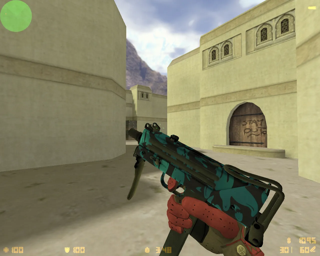 Скриншот  CS 1.6 Black Meat: 27 скинов, темное меню, графика и звуки, оптимизированный config.cfg для FPS