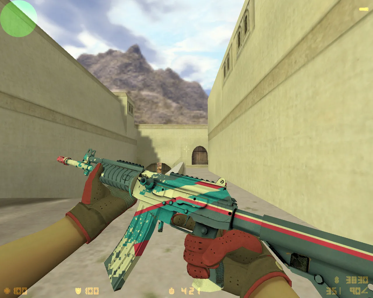 Скриншот  CS 1.6 Black Meat: 27 скинов, темное меню, графика и звуки, оптимизированный config.cfg для FPS