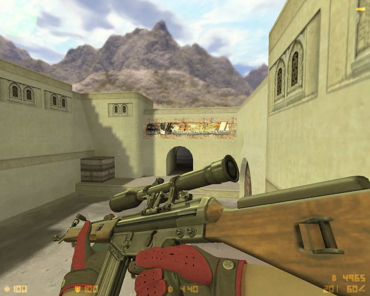 Скриншот  CS 1.6 Black Meat: 27 скинов, темное меню, графика и звуки, оптимизированный config.cfg для FPS