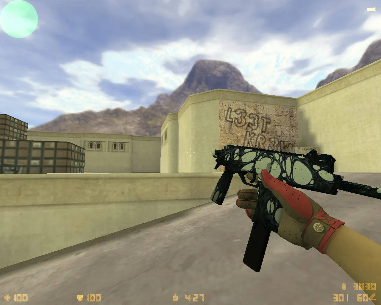 Скриншот  CS 1.6 Black Meat: 27 скинов, темное меню, графика и звуки, оптимизированный config.cfg для FPS