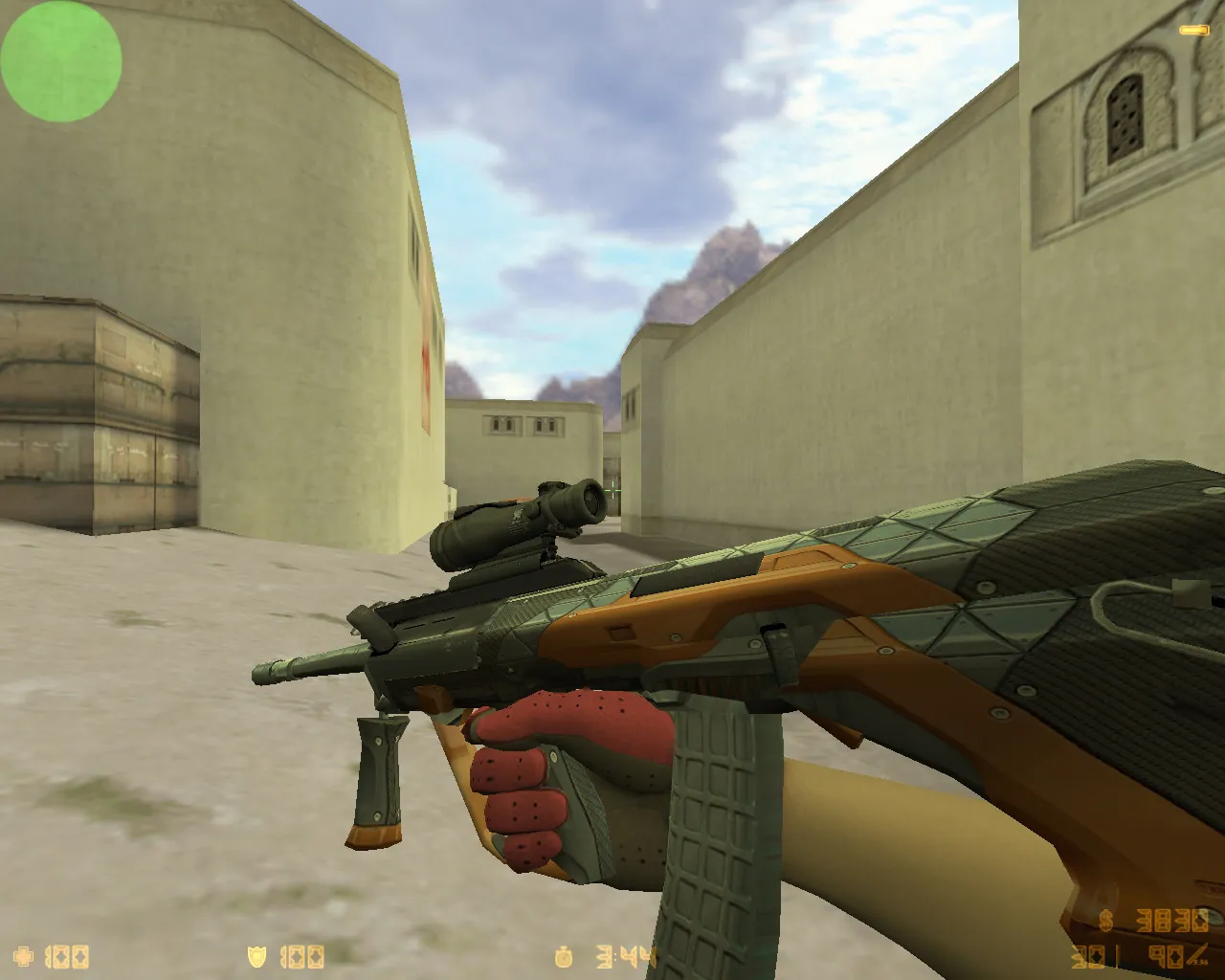 Скриншот  CS 1.6 Black Meat: 27 скинов, темное меню, графика и звуки, оптимизированный config.cfg для FPS