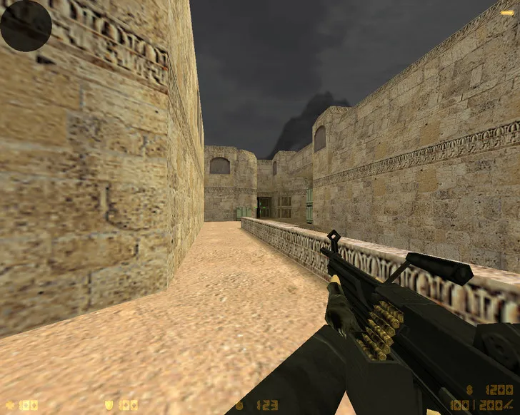 Скриншот  CS 1.6 «Черная версия»: черные скины оружия, темное меню, ночное небо, конфиг и стабильный запуск