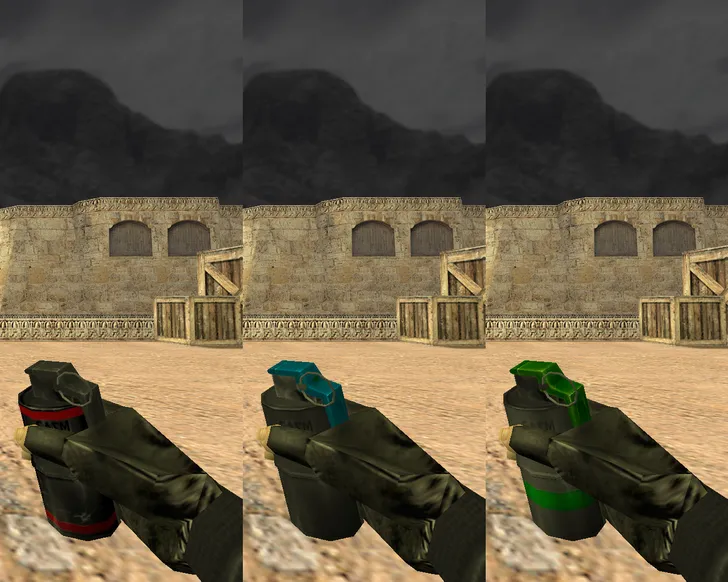 Скриншот  CS 1.6 «Черная версия»: черные скины оружия, темное меню, ночное небо, конфиг и стабильный запуск