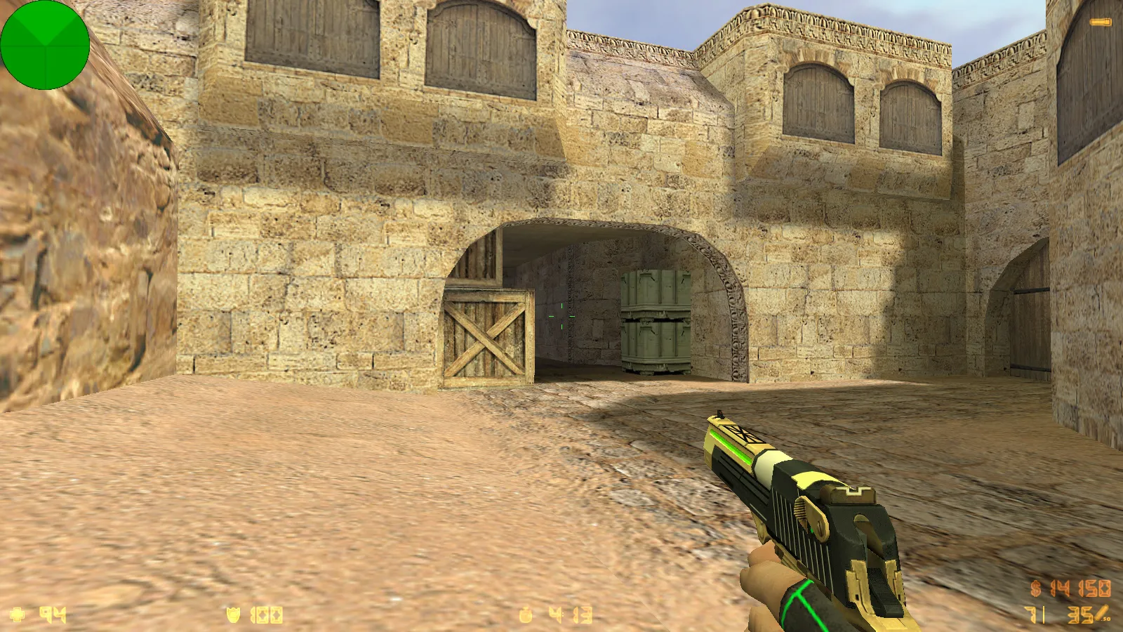 Скриншот  CS 1.6 Bravo — сборка с 29 золотыми моделями оружия, графикой и оптимизированным конфигом, звуками и меню