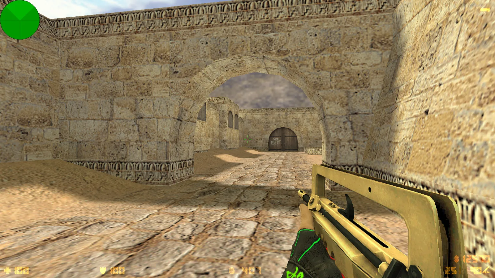 Скриншот  CS 1.6 Bravo — сборка с 29 золотыми моделями оружия, графикой и оптимизированным конфигом, звуками и меню