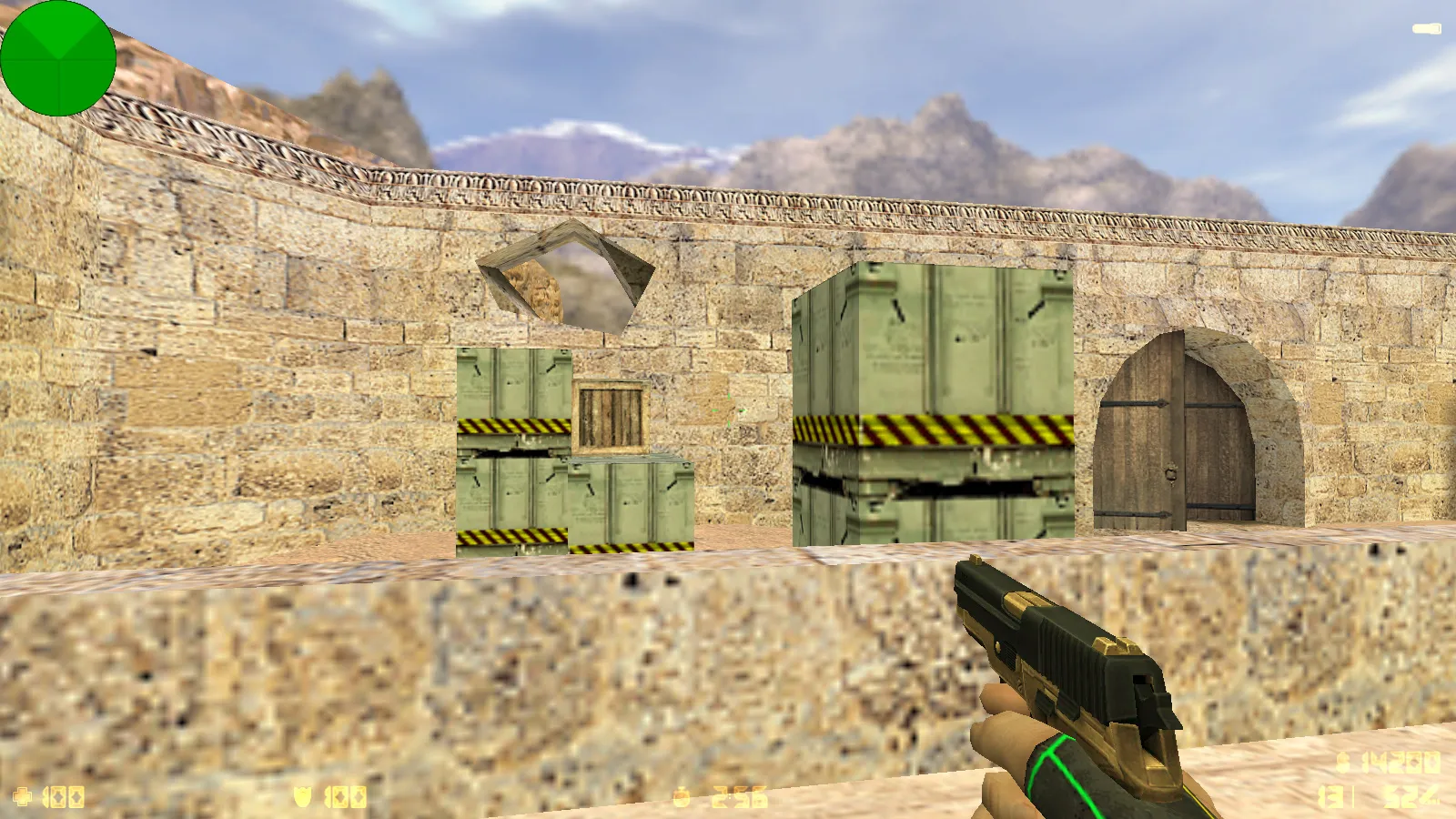 Скриншот  CS 1.6 Bravo — сборка с 29 золотыми моделями оружия, графикой и оптимизированным конфигом, звуками и меню