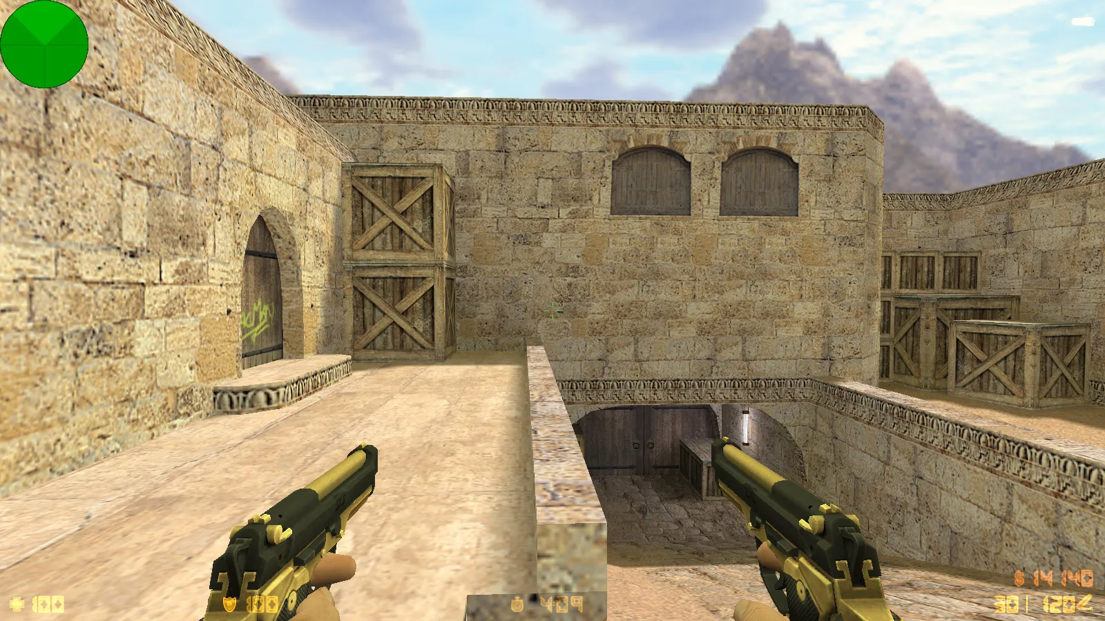 Скриншот  CS 1.6 Bravo — сборка с 29 золотыми моделями оружия, графикой и оптимизированным конфигом, звуками и меню