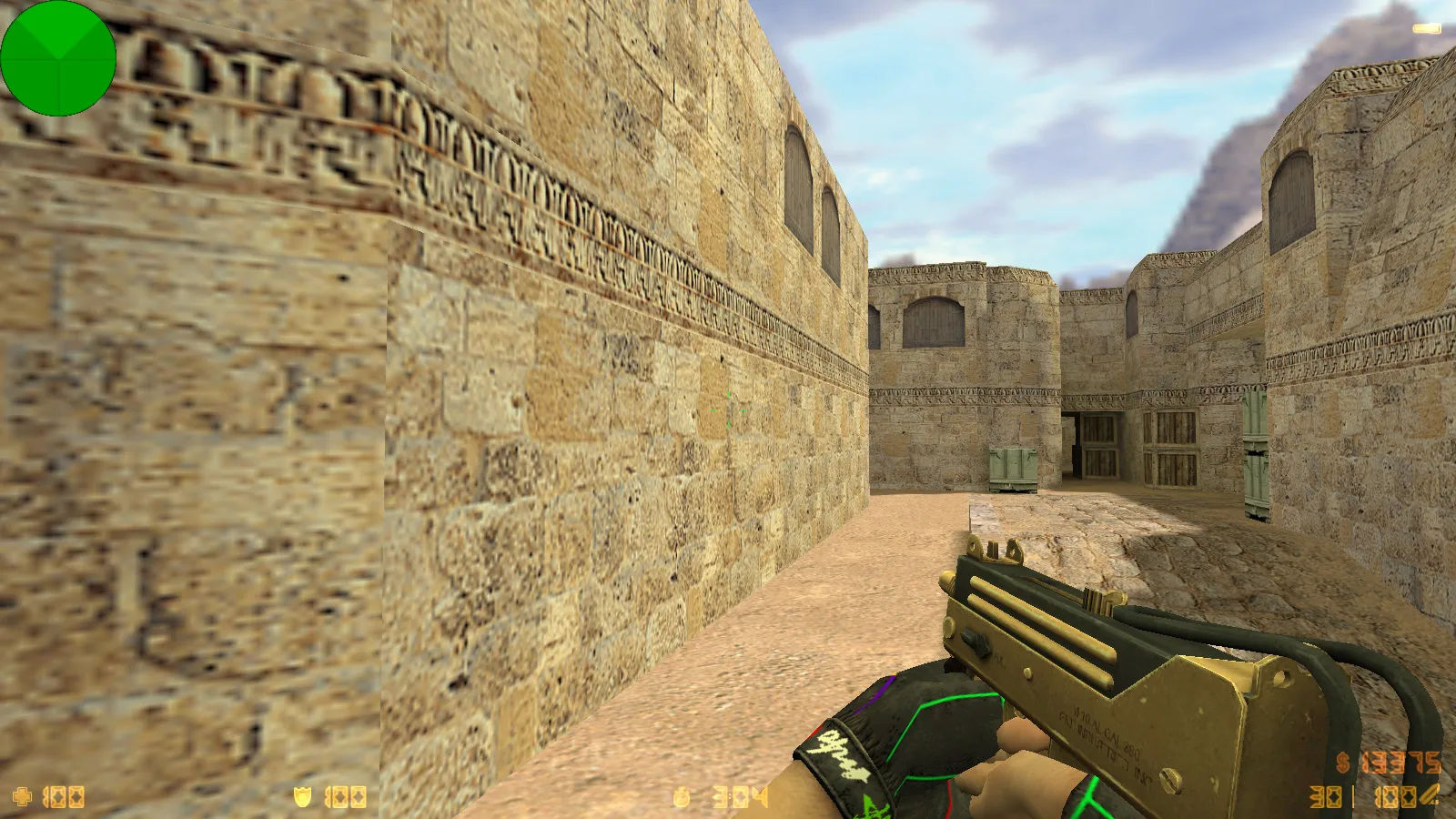 Скриншот  CS 1.6 Bravo — сборка с 29 золотыми моделями оружия, графикой и оптимизированным конфигом, звуками и меню