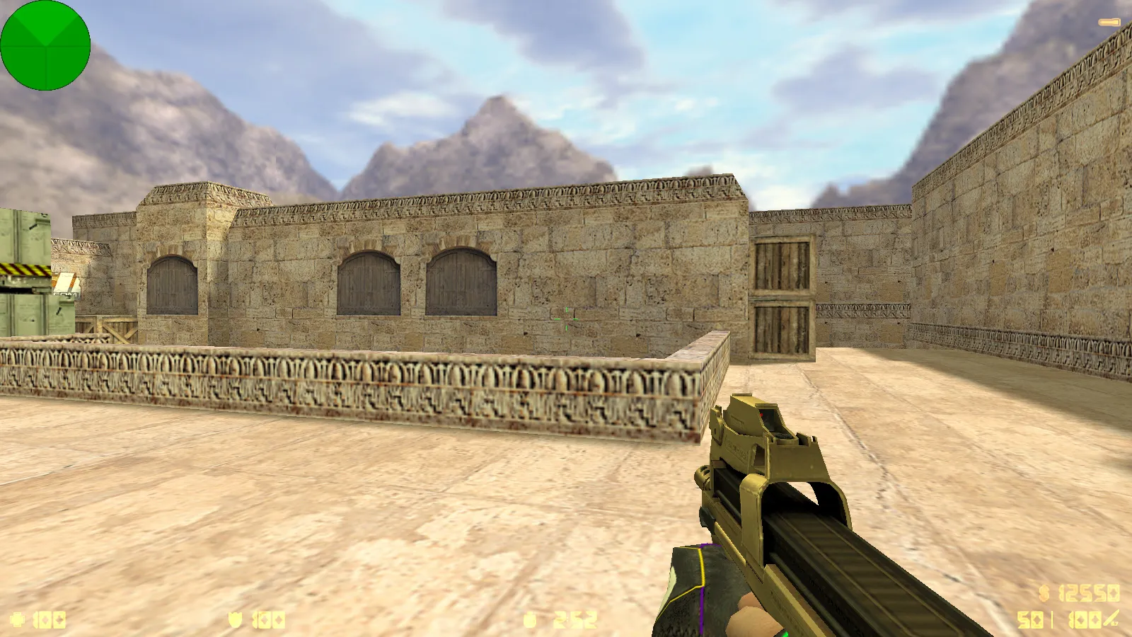 Скриншот  CS 1.6 Bravo — сборка с 29 золотыми моделями оружия, графикой и оптимизированным конфигом, звуками и меню