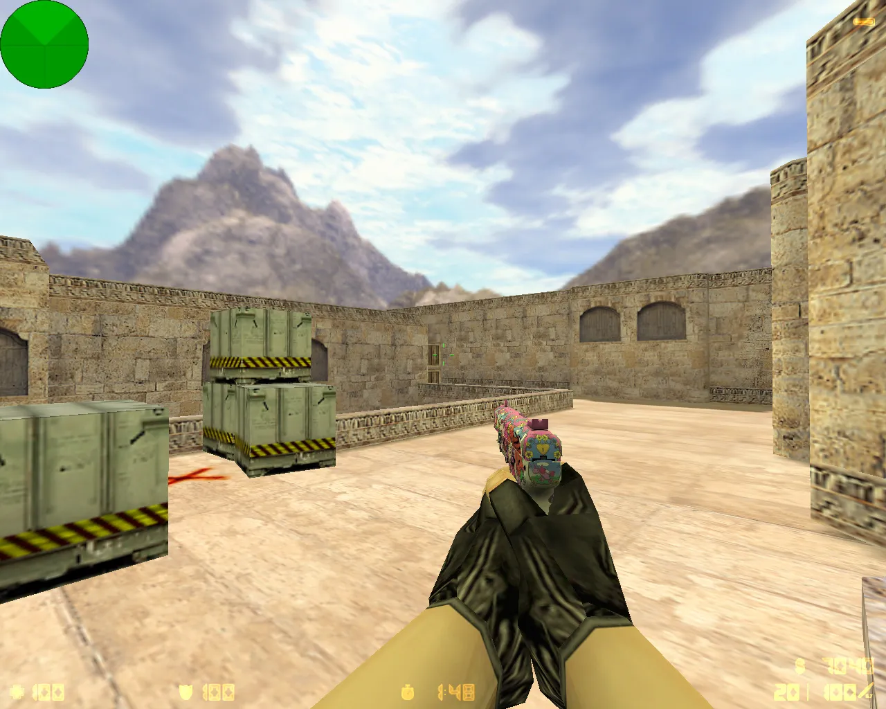 Скриншот  CS 1.6 «Сломанный клык» — сборка с 26 скинами, темной темой, новыми звуками и оптимизированным конфигом