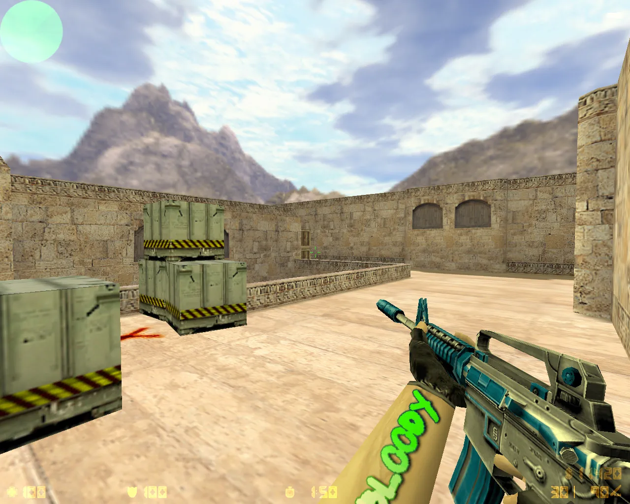 Скриншот  CS 1.6 от ByProSTi: блогерская сборка с 18 скинами, темной темой меню и оптимизированным конфигом