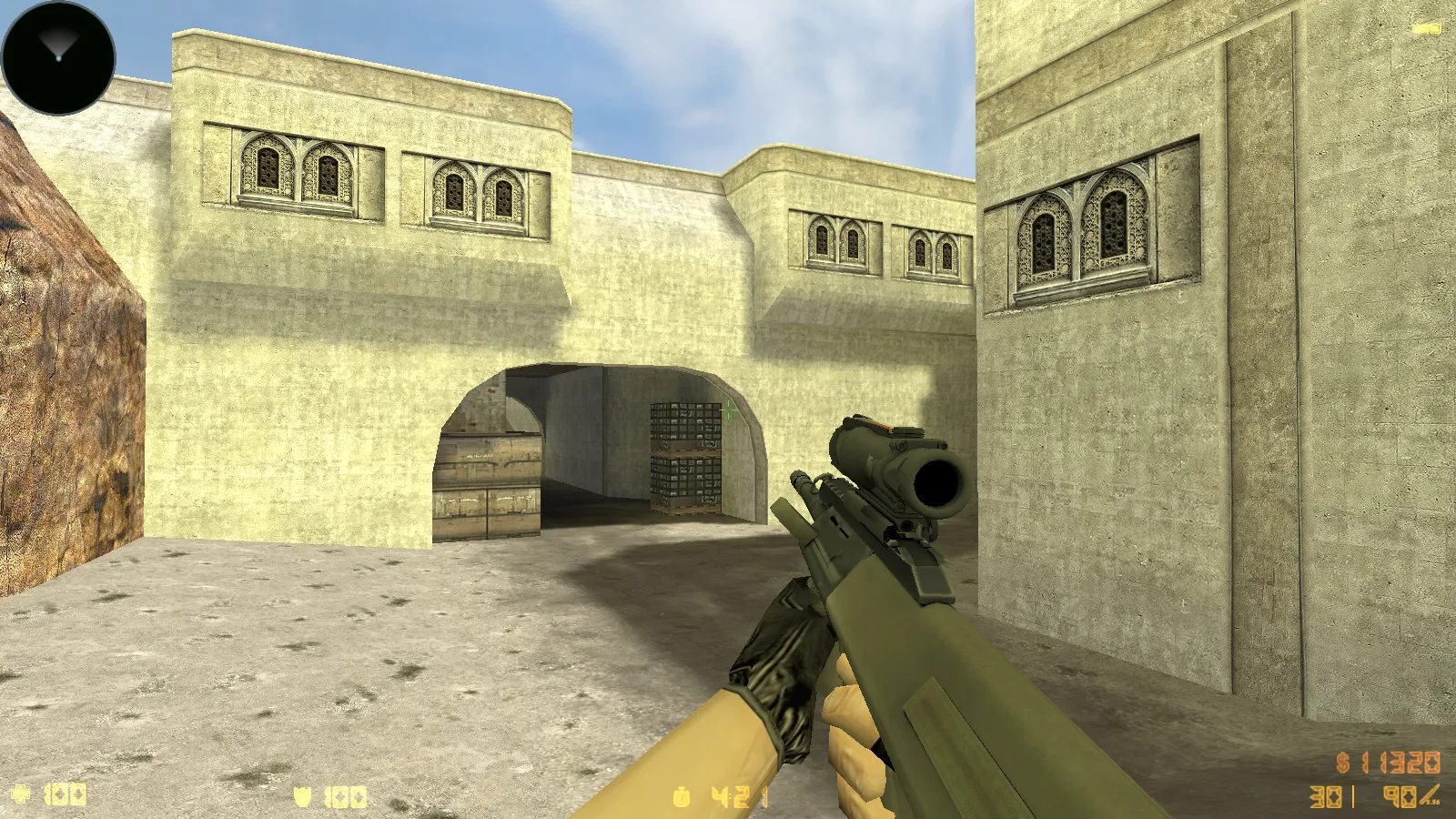 Скриншот  CS 1.6 CS:GO Mod: сборка с моделями v_/p_/w_, осмотром F, скинами и стабильным FPS