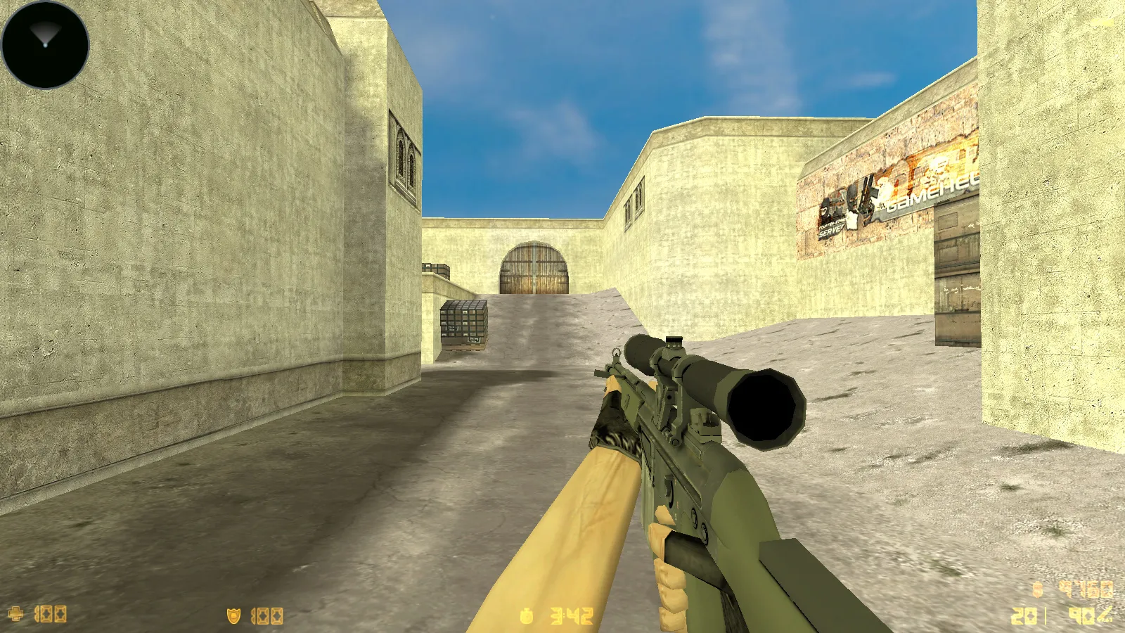 Скриншот  CS 1.6 CS:GO Mod: сборка с моделями v_/p_/w_, осмотром F, скинами и стабильным FPS