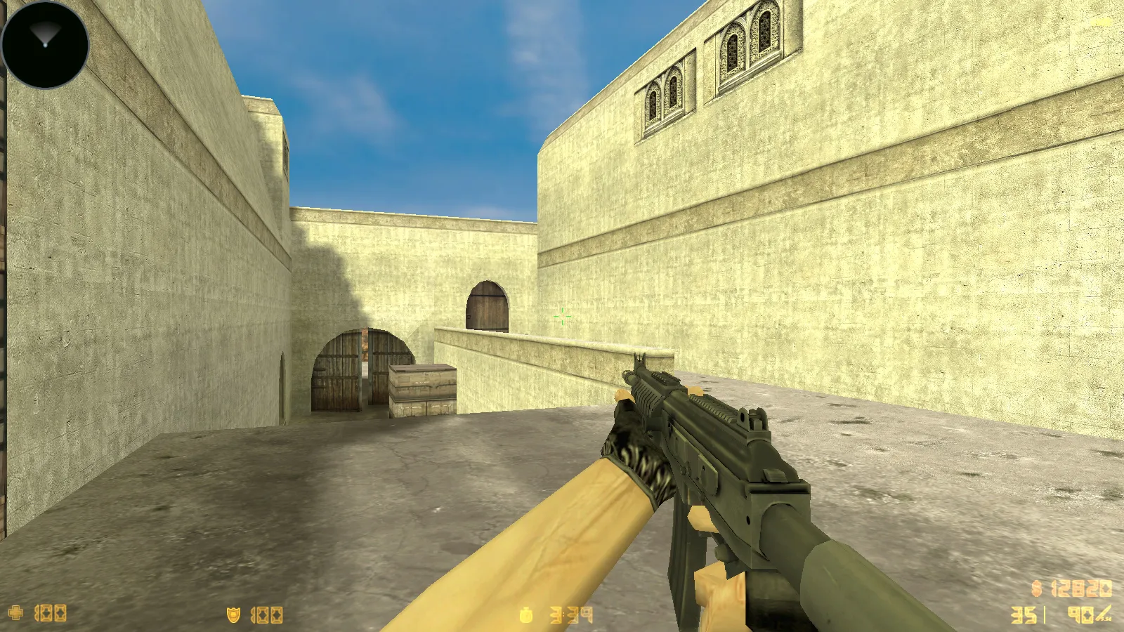 Скриншот  CS 1.6 CS:GO Mod: сборка с моделями v_/p_/w_, осмотром F, скинами и стабильным FPS