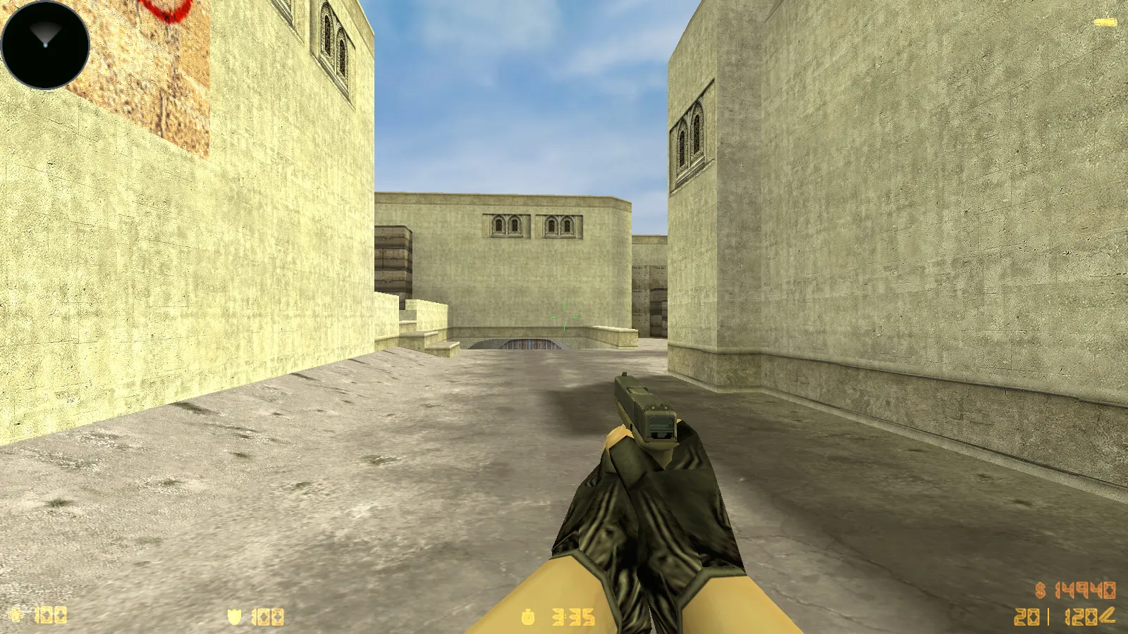 Скриншот  CS 1.6 CS:GO Mod: сборка с моделями v_/p_/w_, осмотром F, скинами и стабильным FPS