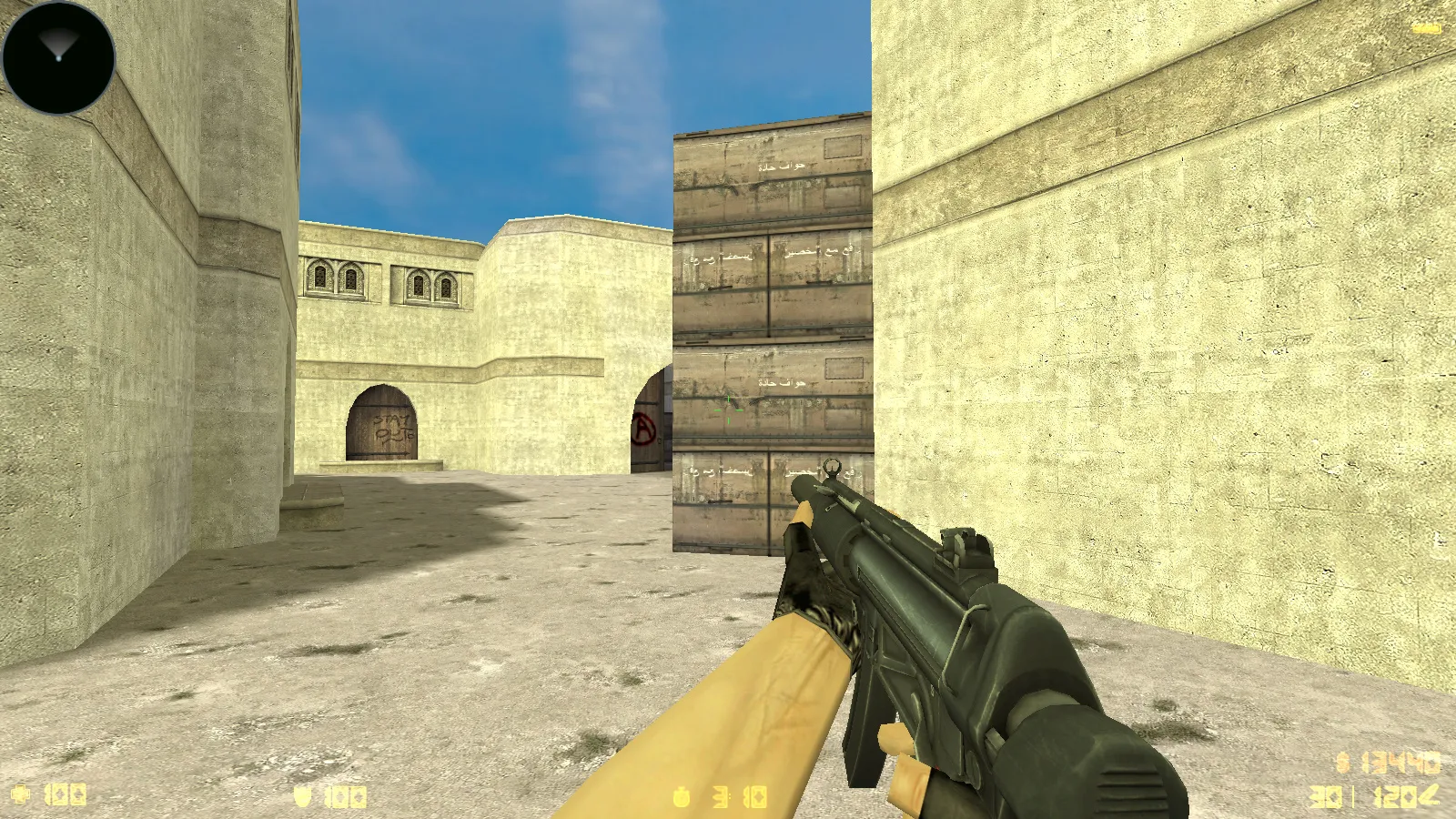 Скриншот  CS 1.6 CS:GO Mod: сборка с моделями v_/p_/w_, осмотром F, скинами и стабильным FPS