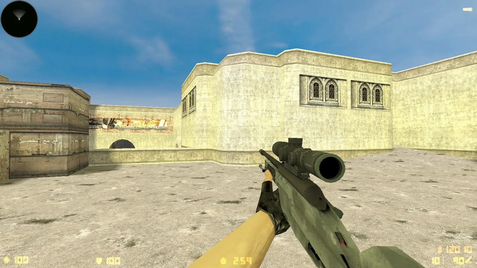 Скриншот  CS 1.6 CS:GO Mod: сборка с моделями v_/p_/w_, осмотром F, скинами и стабильным FPS