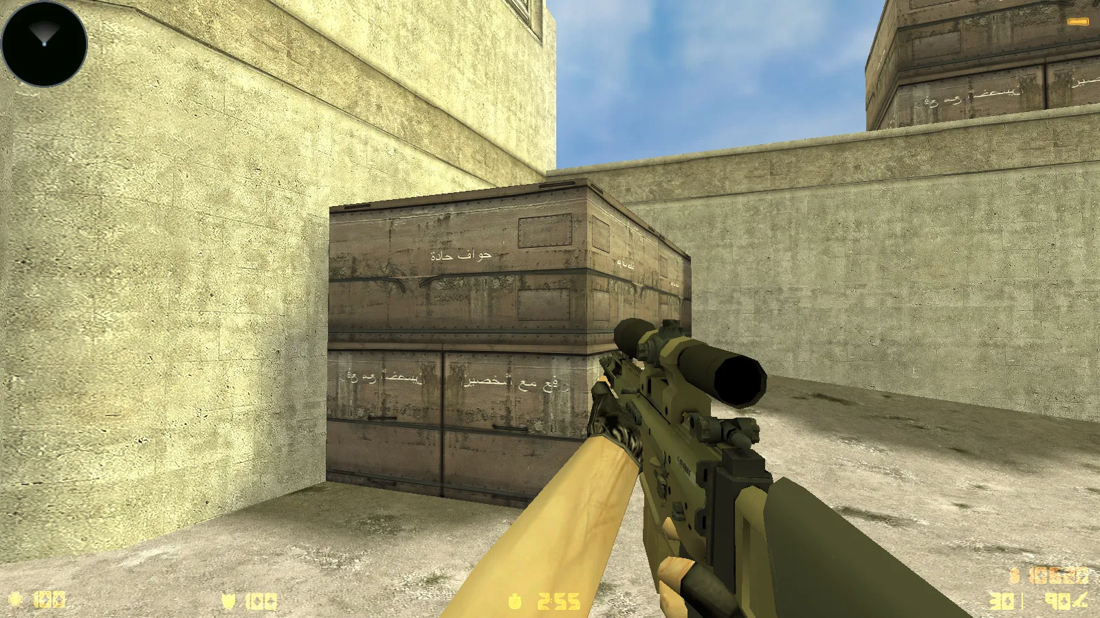 Скриншот  CS 1.6 CS:GO Mod: сборка с моделями v_/p_/w_, осмотром F, скинами и стабильным FPS