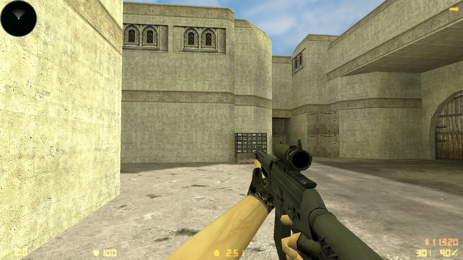 Скриншот  CS 1.6 CS:GO Mod: сборка с моделями v_/p_/w_, осмотром F, скинами и стабильным FPS