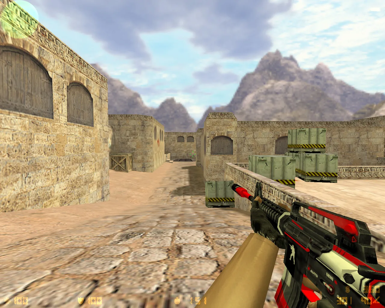 Скриншот  CS 1.6 CSL Edition: скины и графика, темная тема, красно-синие модели, оптимизированный конфиг и стабильный запуск