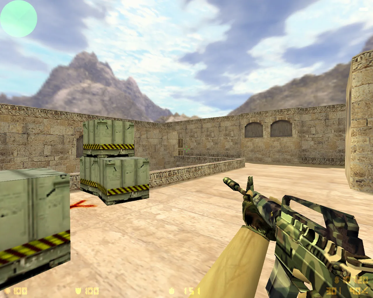 Скриншот  CS 1.6 Камуфляж — сборка с графикой под военный стиль, лесным камо и оптимизированным config.cfg