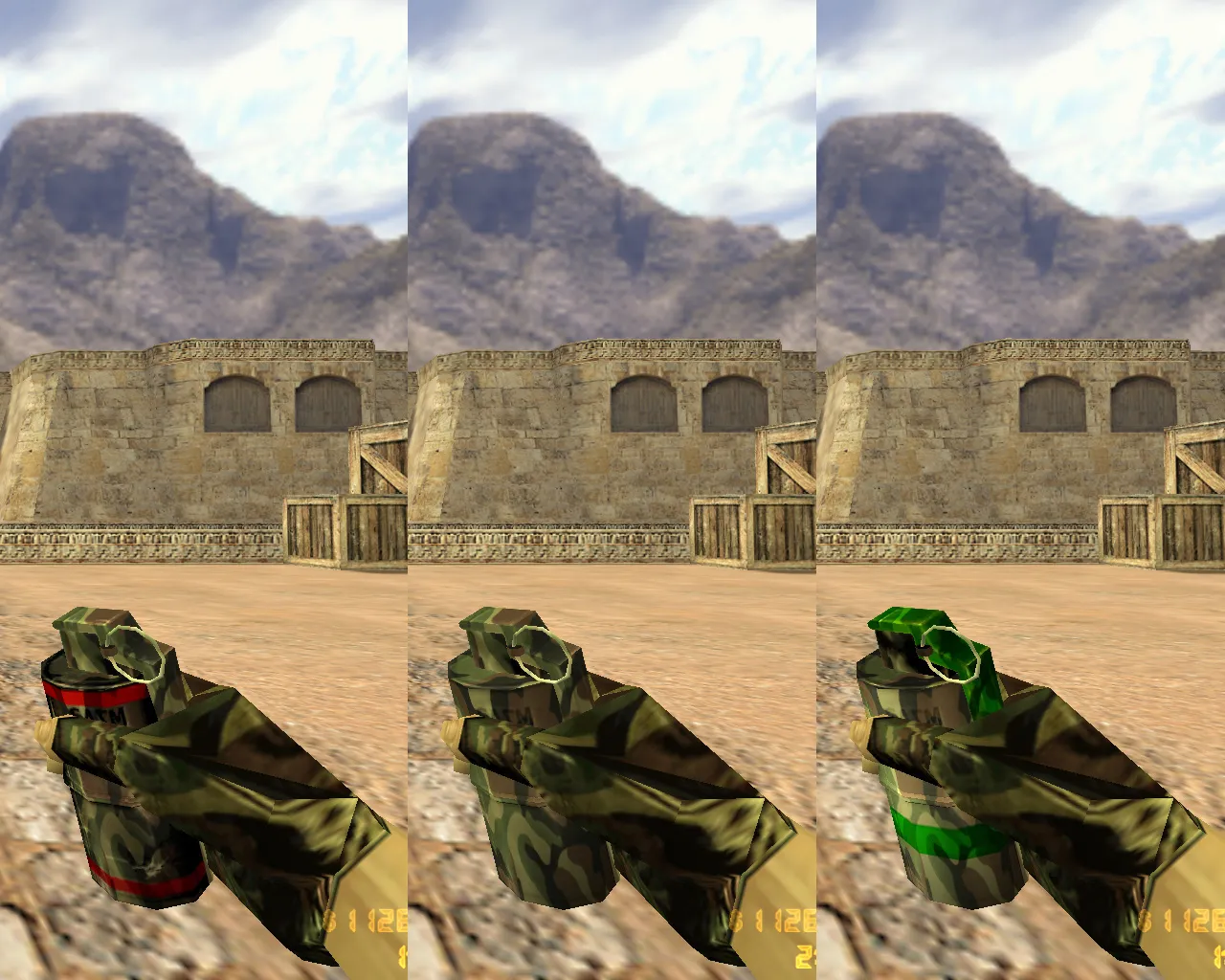 Скриншот  CS 1.6 Камуфляж — сборка с графикой под военный стиль, лесным камо и оптимизированным config.cfg