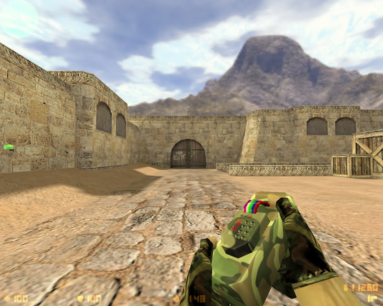 Скриншот  CS 1.6 Камуфляж — сборка с графикой под военный стиль, лесным камо и оптимизированным config.cfg