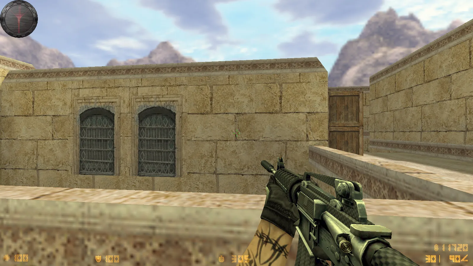 Скриншот  CS 1.6 Карбон: сборка с 9 апгрейдами, карбоновые скины, серое меню, обновленные звуки и музыка, прицел, радар