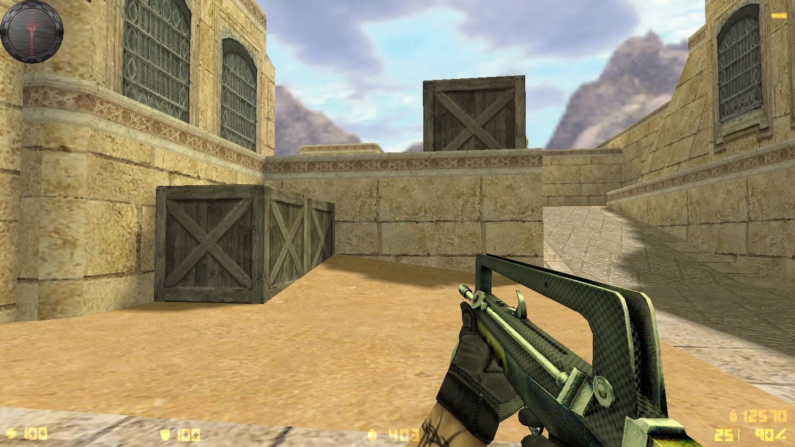 Скриншот  CS 1.6 Карбон: сборка с 9 апгрейдами, карбоновые скины, серое меню, обновленные звуки и музыка, прицел, радар