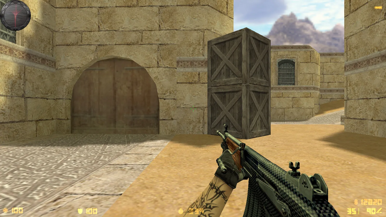 Скриншот  CS 1.6 Карбон: сборка с 9 апгрейдами, карбоновые скины, серое меню, обновленные звуки и музыка, прицел, радар