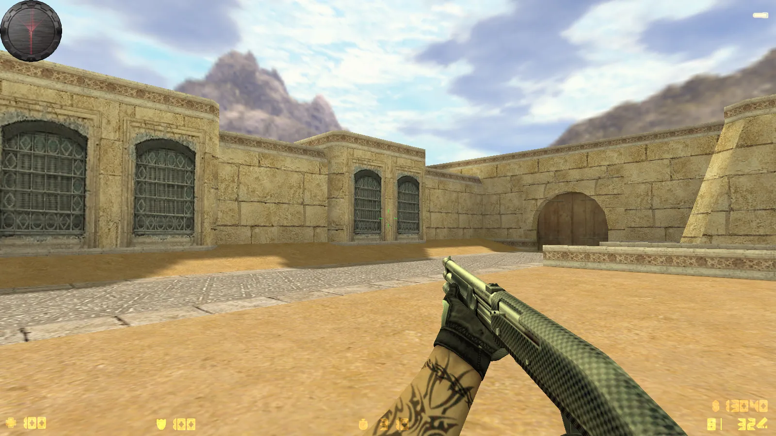 Скриншот  CS 1.6 Карбон: сборка с 9 апгрейдами, карбоновые скины, серое меню, обновленные звуки и музыка, прицел, радар