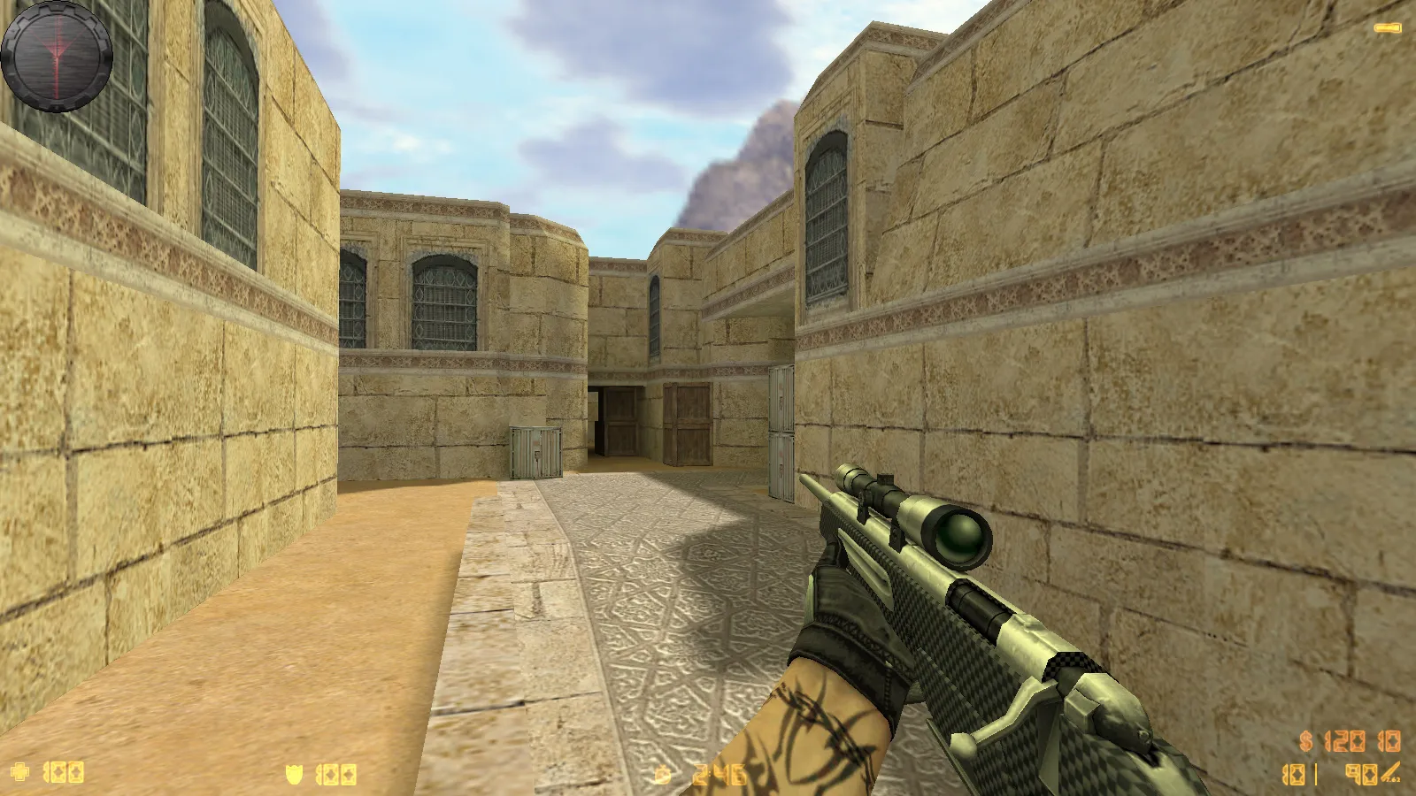 Скриншот  CS 1.6 Карбон: сборка с 9 апгрейдами, карбоновые скины, серое меню, обновленные звуки и музыка, прицел, радар