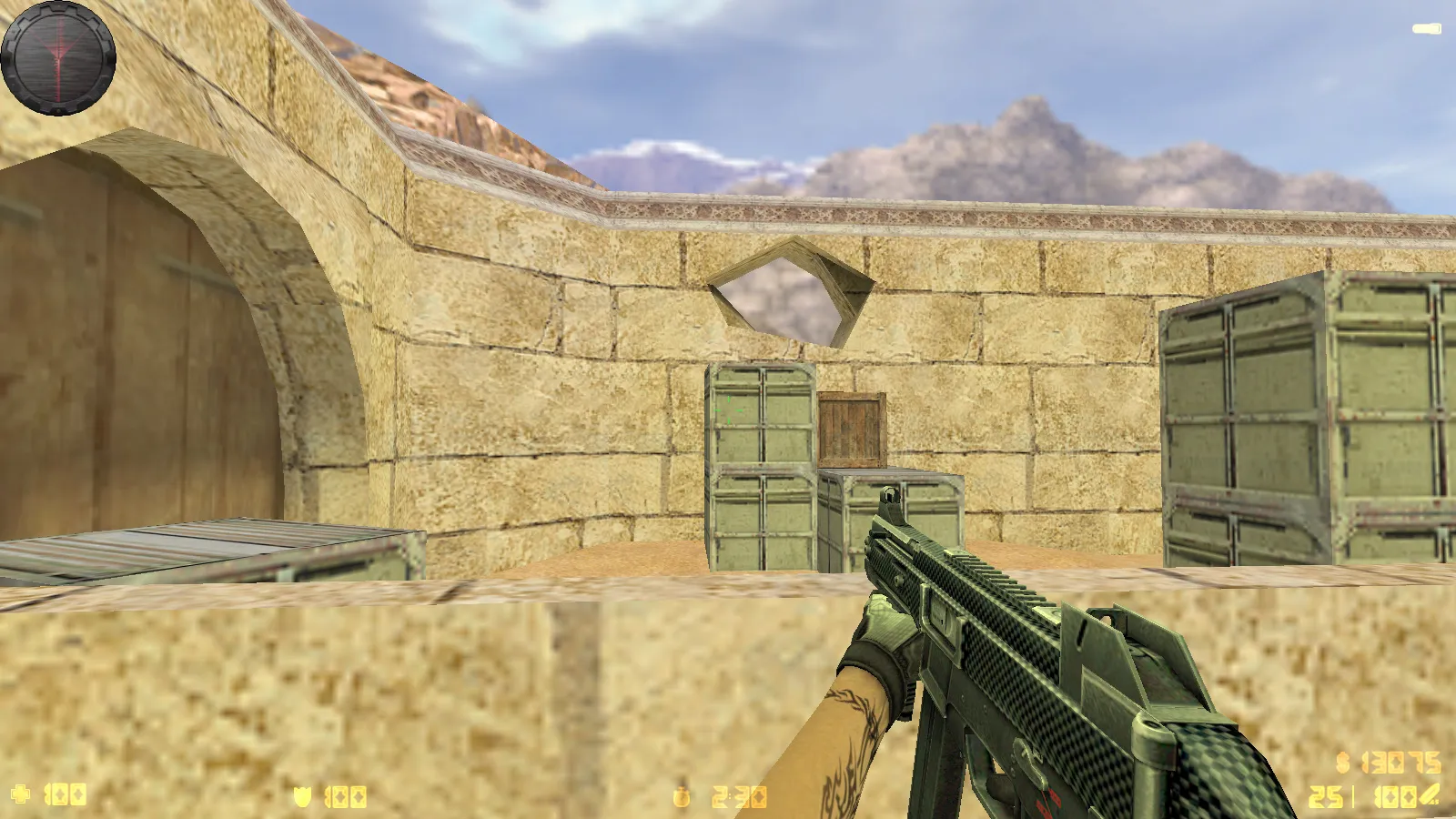 Скриншот  CS 1.6 Карбон: сборка с 9 апгрейдами, карбоновые скины, серое меню, обновленные звуки и музыка, прицел, радар