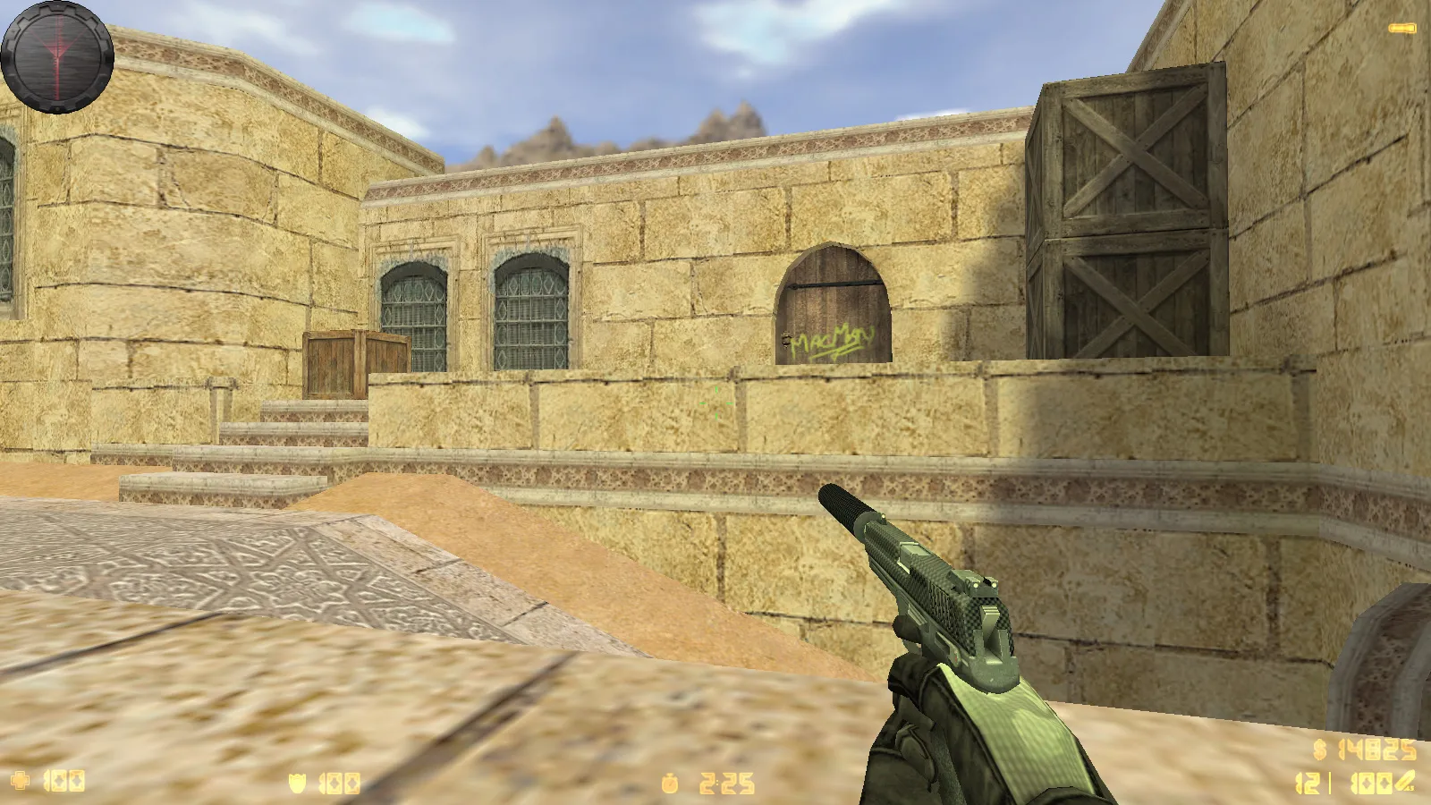 Скриншот  CS 1.6 Карбон: сборка с 9 апгрейдами, карбоновые скины, серое меню, обновленные звуки и музыка, прицел, радар