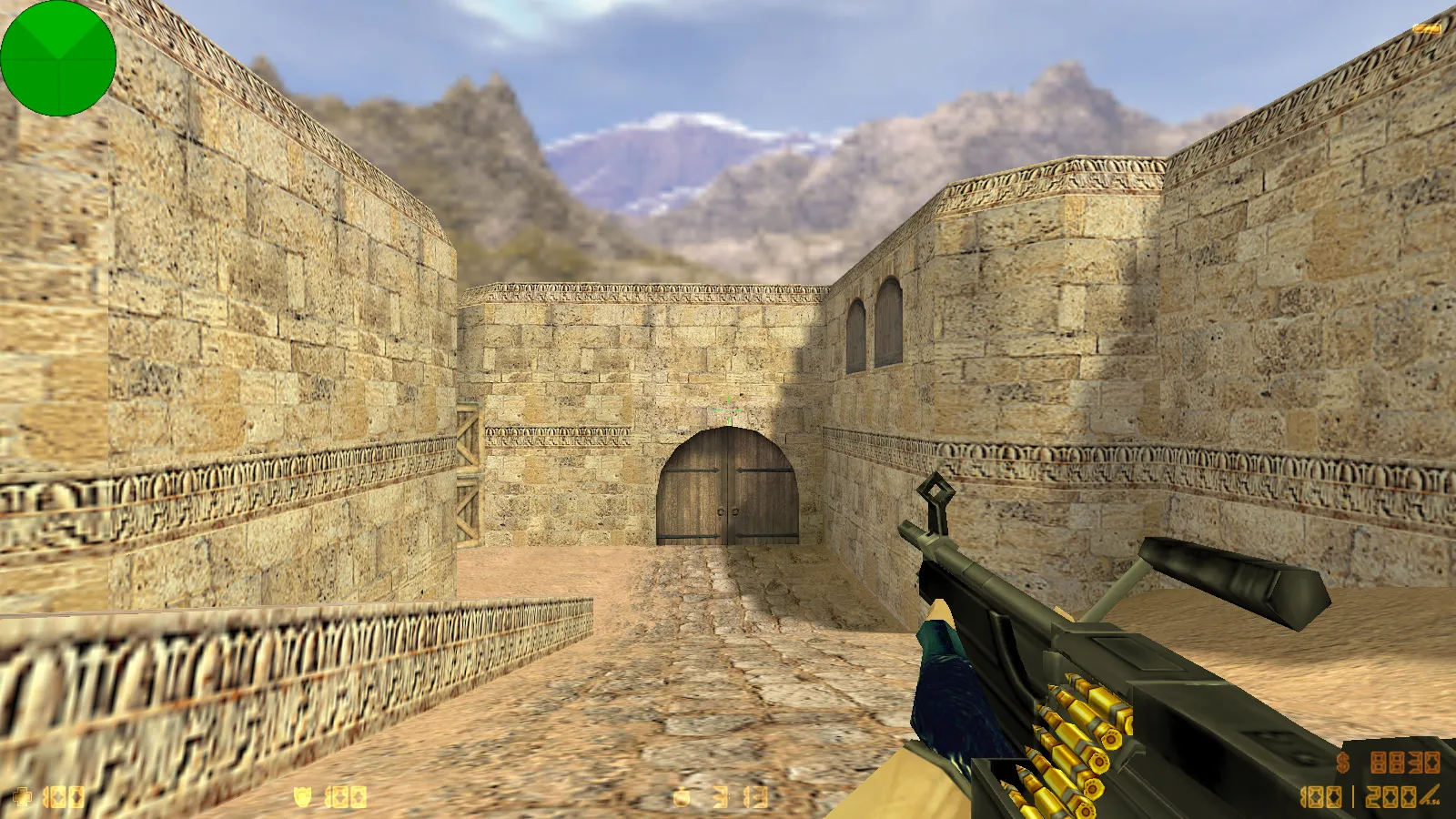 Скриншот  CS 1.6 от Checker: блогерская сборка с 14 скинами, красно-синими моделями, темно-синим меню и оптимизированным config.cfg