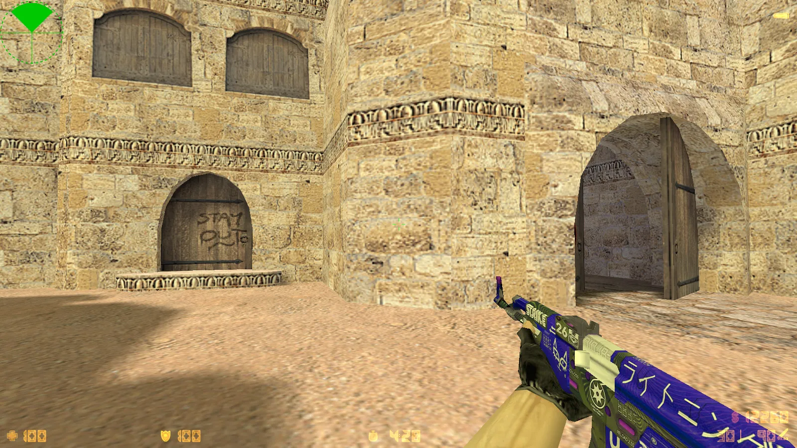 Скриншот CS 1.6 от 4elobrek: блогерская сборка с 9 нововведениями, 25 скинами, красно/синими моделями и оптимизированным конфигом