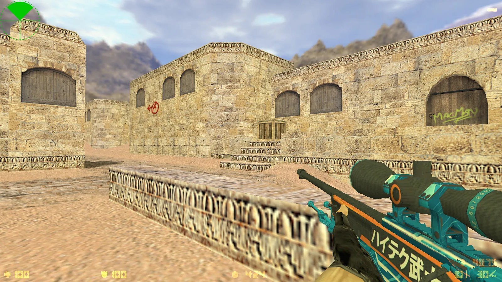 Скриншот  CS 1.6 от 4elobrek: блогерская сборка с 9 нововведениями, 25 скинами, красно/синими моделями и оптимизированным конфигом